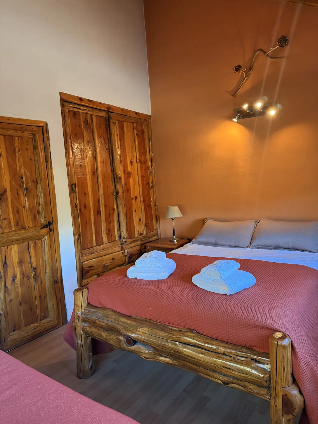 Dormitorio de la cabaña Quimey